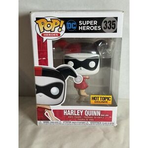 FUNKO POP! DC SUPER HEROES SERIES HARLEY QUINN (MAD LOVE) #335 HOT TOPIC
